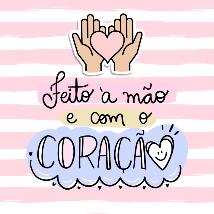 Tag personalizada feita à mão e com o coração